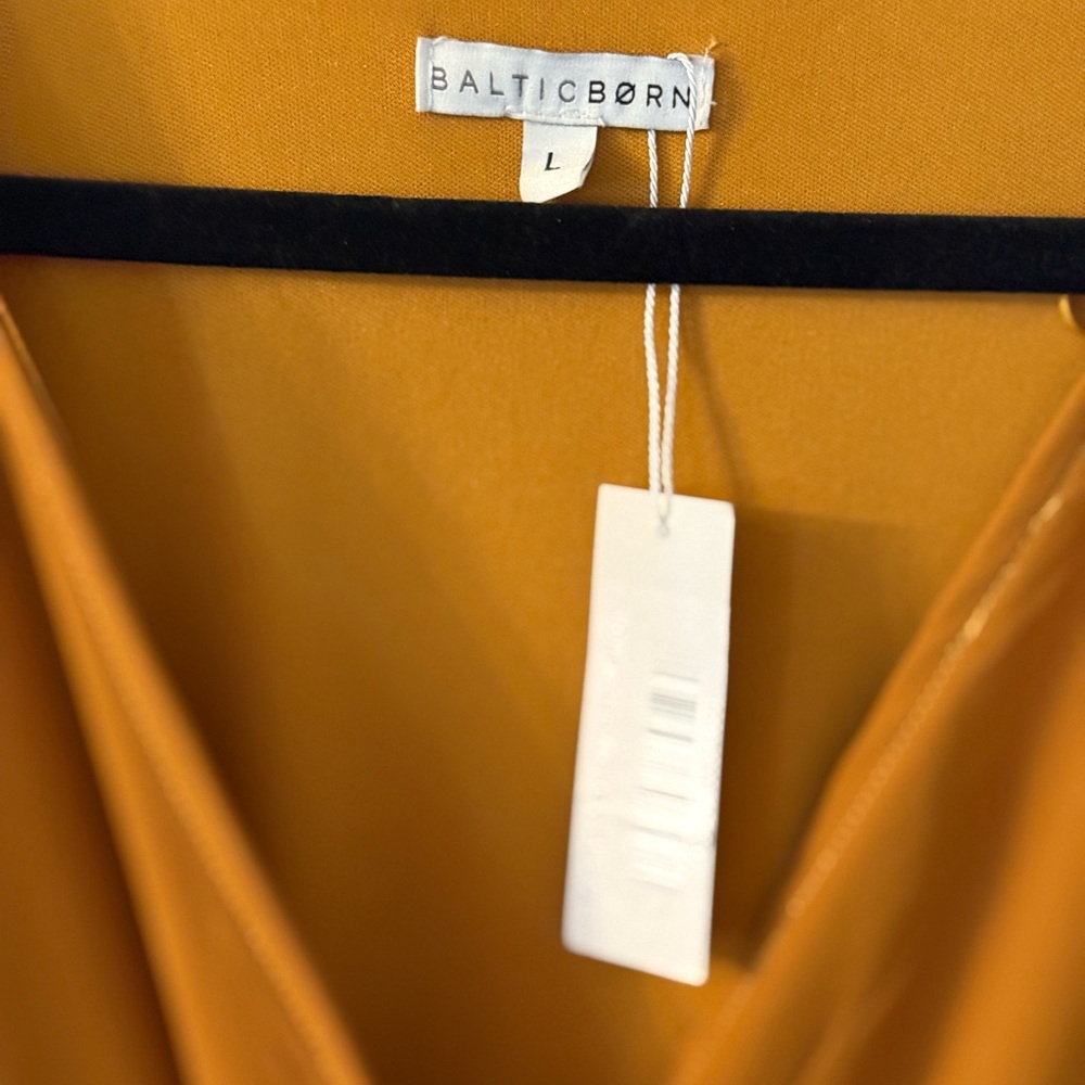 Baltic Born Mustard/Gold Wrap Maxi Dress - Picture 5 of 13